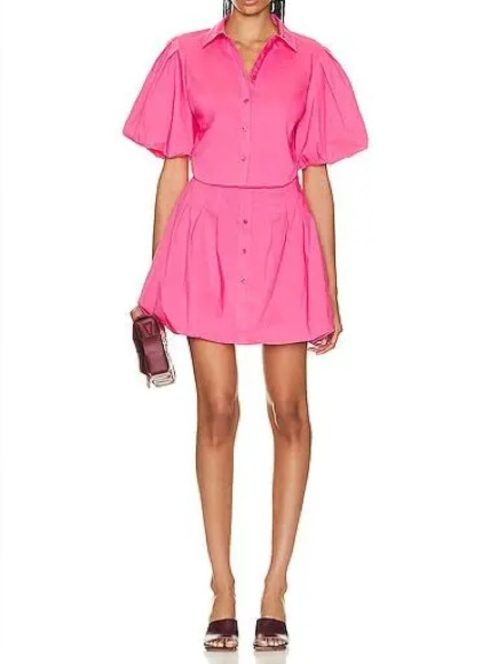 Simkhai Sammy Dress in Fuschia